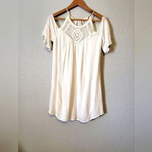 COPY - Speechless off the Shoulder White Top/Dress. M